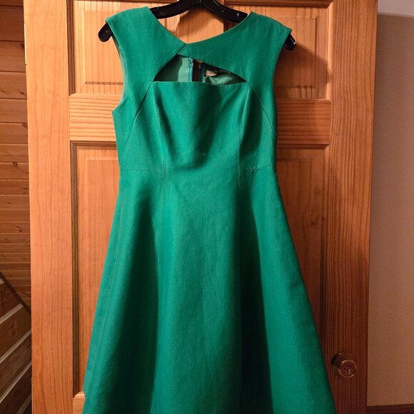 Halston size 4 fit and flare dress - Picture 1 of 9